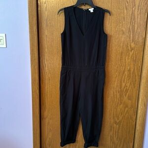 J.Crew size 0 black cropped jumpsuit.